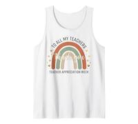 À Tous Mes professeurs, Merci, Bonne Semaine d'appréciation Arc-en-Ciel Débardeur