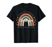 À Tous Mes professeurs, Merci, Bonne Semaine d'appréciation Arc-en-Ciel T-Shirt Graphique avec Valeur