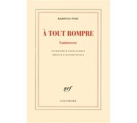 À tout rompre Controverse - Radovan Ivsic - Gallimard - broché - Théâtre