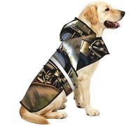 A Train In Motion Manteau de pluie imperméable pour chiens de petite, moyenne et grande taille avec bandes réfléchissantes et sangle ventrale réglable