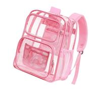 à transparent robuste avec sangle rembourrée, poches latérales, à transparent en PVC pour l ' école, événement de stade, concert, sacs à livres en plastique PVC transparents très