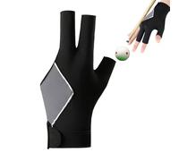 à trois doigts - Coupe élastique, respirant, en soie glacée, 20 x 8 cm, antidérapant, évacuant l'humidité sèche | Équipement de compétence de billard, utilisateurs experts pour nouveaux joueurs,