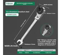 à tuyau de frein double face en acier chrome-vanadium pour réparation auto et HVAC - Mécanisme à cliquet 5° flexible(14)