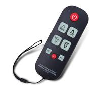 A-TV10 Télécommande TV pour Seniors Contrôleur Universel Télécommande Simple Etanche avec Lumière LED pour les Modèles de