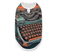 A Typewriter Chemise pour chien à séchage rapide Respirant T-shirt doux extensible sans manches Vêtements pour chien S