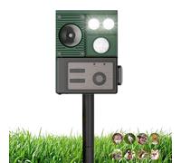 À Ultrasons pour Les Cerfs | Dispositif D'alarme avec Capteur De Mouvement Et Clignotants | Solaire À Ultrasons pour Animaux | pour Jardin De Prairie Et Cour