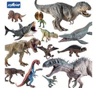 [A un certificat pour enfants] Jouet modèle de dinosaure réaliste Figurine d'animal sauvage Jouet sensoriel et cadeau de fête, adapté à la décoration de chambre d'enfants ou de filles et de garçons Mé