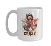 À Un Chat De La Folle Aux Chats Tasses À Thé Pratiques Tasse Drôle Mug Pour L'École Cuisine Bureau 330Ml
