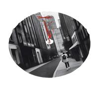 a Urban Vibes Jupe de sapin en polyester imprimé 76,2 cm pour décoration de vacances, tapis décoratif de Noël doux