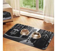 a Urban Vibes Tapis de gamelle absorbant en cuir antidérapant à séchage rapide imperméable lavable 30 x 45 cm