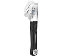 à Vaisselle avec Distributeur de Liquide,pour Vaisselle avec Réservoir de Détergent et Manche,de Cuisine Nettoyage Casserole Poêle Évier,Noir