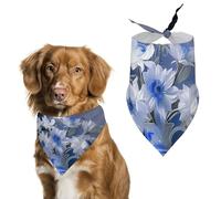 A Vase Bandana Triangle pour Chien Écharpe Lavable Polyester Bavoirs Mignon Bandana pour Animaux de Compagnie Moyenne et Grande Taille Chiots et Chats