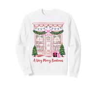 A Very Merry Bookmas Christmas Bookshop Reading Apparel Sweatshirt