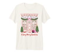 A Very Merry Bookmas Christmas Bookshop Reading Apparel T-Shirt Haut de Gamme