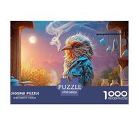 A Very Tired and Sleepy Bird 1000 Pièces Carton Extra-épais Coffret De Puzzles Quirky Odd Bird Anti-Stress Jouet d'anniversaire Puzzles pour Adultes Et Enfants 38x26cm/1000pcs