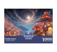 A Village with The Sea in The Back 1000 Pièces Puzzles Traditional Chinese Architecture Images Vibrantes Puzzle pour Adultes Jouets De Défi Familial 38x26cm/1000pcs