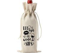 À Vin en Lin Amical pour Les Nouveaux Enseignants Sacs De Rangement À La Mode pour Amis Et Collègues Lors D'occasions Spéciales À Vin Amical