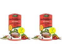 A.VOGEL Herbamare Intense - Mélange de sel marin, légumes et herbes fraiches - Assaisonnement sain, bio & vegan - Actifs végétaux - Exhausteur de goût, savoureux & fabriqué en France -250 g (Lot de 2)