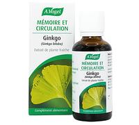 A.Vogel Mémoire & Circulation - Extrait de Ginkgo Frais - 50ml | Favorise la concentration et la circulation cérébrale, gouttes concentrées, laboratoire suisse