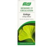 A. Vogel Complément alimentaire Ginkgo extrait de plante fraîche Mémoire et circulation 50 ml