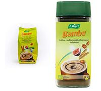 A.Vogel - Recharge Bambu - Substitut de Café Instantané Bio - 100 % Naturel - Sans Caféine - À Boire Chaud ou Froid - 200 g env. 130 Tasses & Bambu - Substitut de Café Instantané Bio - 200 g