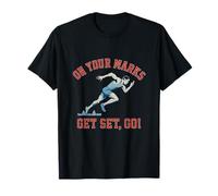 À Vos Marques, Get Set Go Running Crew, graphisme rétro T-Shirt