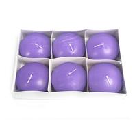 A & W Lot de 6 bougies flottantes Violet