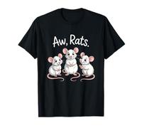 A w Rat Cute and Cheeky Rodent Squad Dessin animé T-Shirt