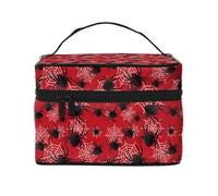 A Web With A Spider 1 Trousse de maquillage mignonne pour femme, trousse de toilette, grande trousse de maquillage de voyage
