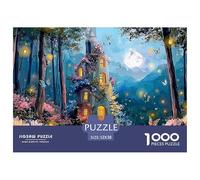 A Whimsical Fairy House in The Woods 1000 Pièces Carton Premium Coffret De Puzzles Kitten Anti-Stress Défi Unique Puzzles As Birthday Gifts 52x38cm/1000pcs