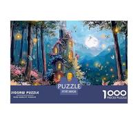 A Whimsical Fairy House in The Woods 1000 Pièces Carton Premium Coffret De Puzzles Kitten Anti-Stress Défi Unique Puzzles As Birthday Gifts 38x26cm/1000pcs