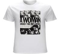 A Woman Under The Influence John CassaGena Rowlands Cinemaphile Arthou Men's T Shirt Unisex Tee White 3XL