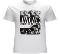 A Woman Under The Influence John CassaGena Rowlands Cinemaphile Arthou Men's T Shirt Unisex Tee White M