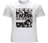 A Woman Under The Influence John Cassavetes Gena Rowlands Cinemaphile Arthou Men's T Shirt Unisex Tee White L