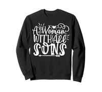 A Woman with All Sons Mom Mothers Day for Mommy Sweatshirt