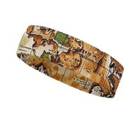 A Worn-Out Bandeau de sport avec motif carte du monde pour homme et femme - S'adapte à toutes les tailles de tête - Ultra absorbant et antidérapant - Pour la course à pied, le yoga, la gym