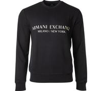 A|X ARMANI EXCHANGE Sweatshirt hommes - Pull, Logo Navy L