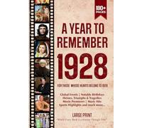 A Year To Remember 1928 History Book: A Nostalgic Tribute for the Radio Babies with Heartfelt Memories of 1928 - An Ideal Gift for Birthdays, Anniversaries, and Special Occasions