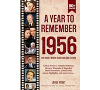 A Year To Remember 1956 History Book: A Nostalgic Tribute for the Radio Babies with Heartfelt Memories of 1956 - An Ideal Gift for Birthdays, Anniversaries, and Special Occasions