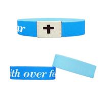 A-yeite 1 bracelet portable avec verset de la Bible pour homme et femme - Bracelet chrétien quotidien avec verset inspirant NFC - Bracelet religieux, Adjustable, Nylon, Pas de gemme