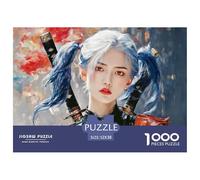 A Young Male with Blue Hair 1000 Pièces Carton Premium Coffret De Puzzles Goddess Anti-Stress Défi Unique Puzzles As Birthday Gifts 52x38cm/1000pcs