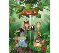 A-Z Animals First Coloring Book: For Toddler 1-3 Years Simple Easy Style Diverse Illustration