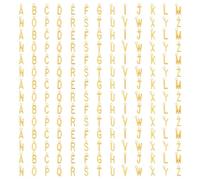 A-Z Lettres Charms, 182 Pièces/7 Ensembles de Breloques Lettres Dorées, Breloques Majuscules A-Z pour Fabrication de Bijoux, ABC Lettre Charms - En Alliage - Pour Colliers Bracelets Boucles d'oreilles