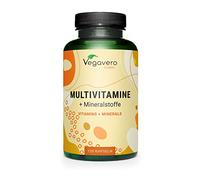 A-Z Multivitamines et Minéraux Vegavero® | Avec 12 Vitamines et 5 Mineraux | LE SEUL SANS ADDITIFS | Homme & Femme | Énergie + Anti Fatigue | 120 Gélules | VEGAN