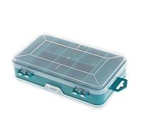 A0127 Boîte à outils transparente double face - Rangement multifonction - Mallette à outils en plastique