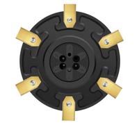 (A02R) Plateau Tournant De Réglage Robotique Lawnmor, Compatible for Gardena,Minimo Et, Compatible for Husqvarna, Plaque Automor Aspire-Blade Avec 6 Lames