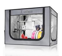 A1 Boîtier avec éclairage LED Enclosure Compatible with Bambu Lab A1 e A1 Combo avec AMS Lite Housse de Protection pour Imprimante 3D Tente Ignifuge Température Constante-825 * 585 * 585mm-Gris