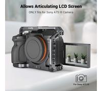 A1 Cage A7S Iii Cage, Cage Complète Avec Rail Nato Intégré Et Support De Cold Shoe Pour Sony A1 & A7S Iii - 2999[Z3413]
