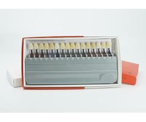 [A1-D4] Guide d'ombre des dents dentaires | 16 couleurs | Sélection de la teinte de blanchiment des dents/placage - Tableau de correspondance des couleurs en porcelaine, équipement pour un usage