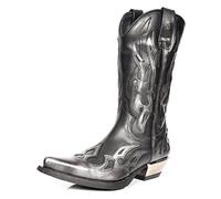 A1 FASHION GOODS M.7921-S3, Santiags homme - Noir - Noir , 42 EU